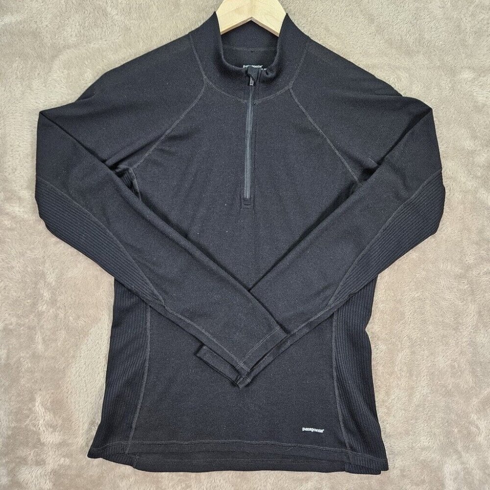 Patagonia Quarter Zip Pullover Performance Base Layer Women's Size M Lightweight